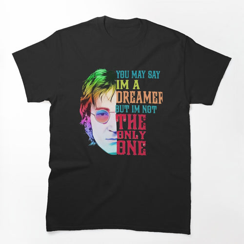 John Lennon Imagine Lyrics - Colorful Dreamer Pop Art Shirt