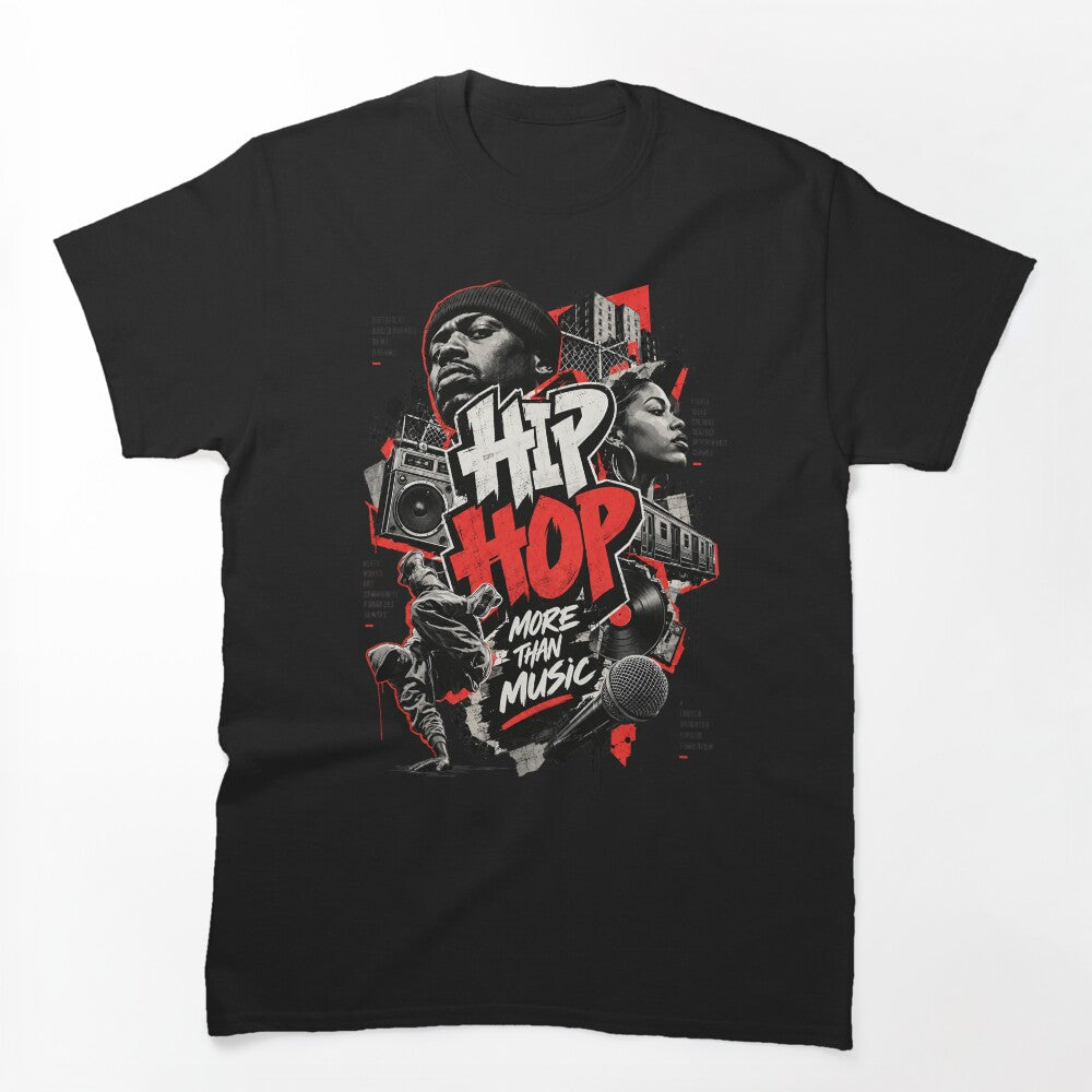 Hip Hop Rebel Typography Bold Chaotic Graphic Text Design Shirt