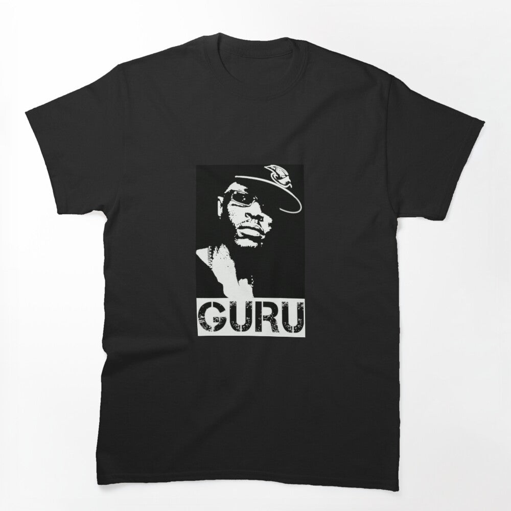 Guru Old School Hip Hop T Shirt