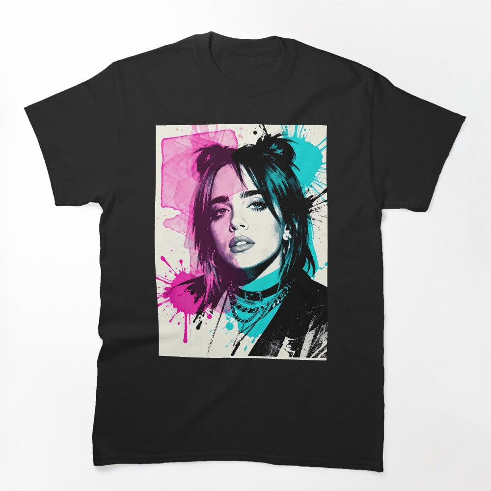 Billie Eilish Pop Art Splash Shirt