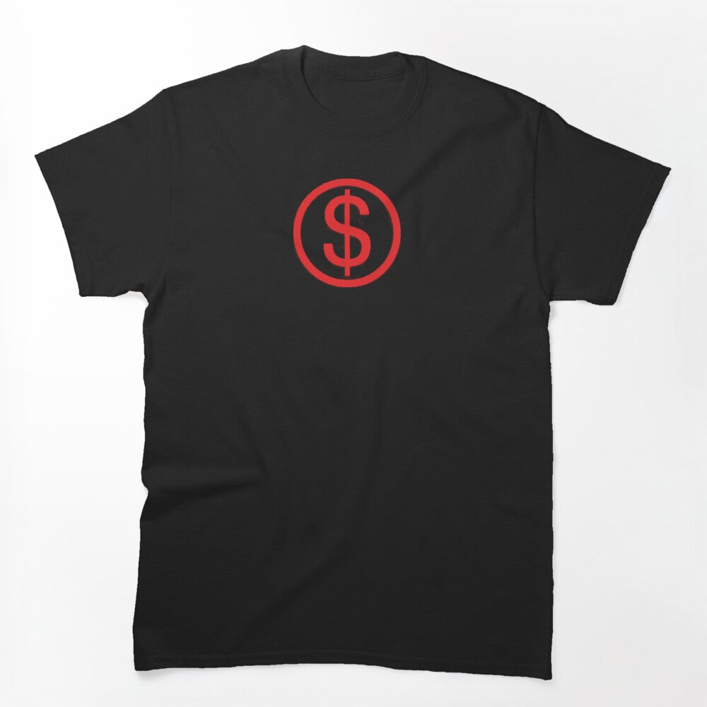 Wor T Girl In America - Slayyyter Red Dollar Symbol Shirt