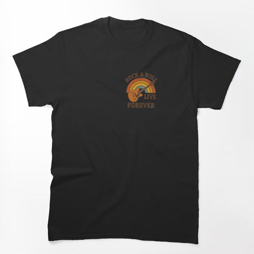 Rock And Roll Live Forever Retro Shirt