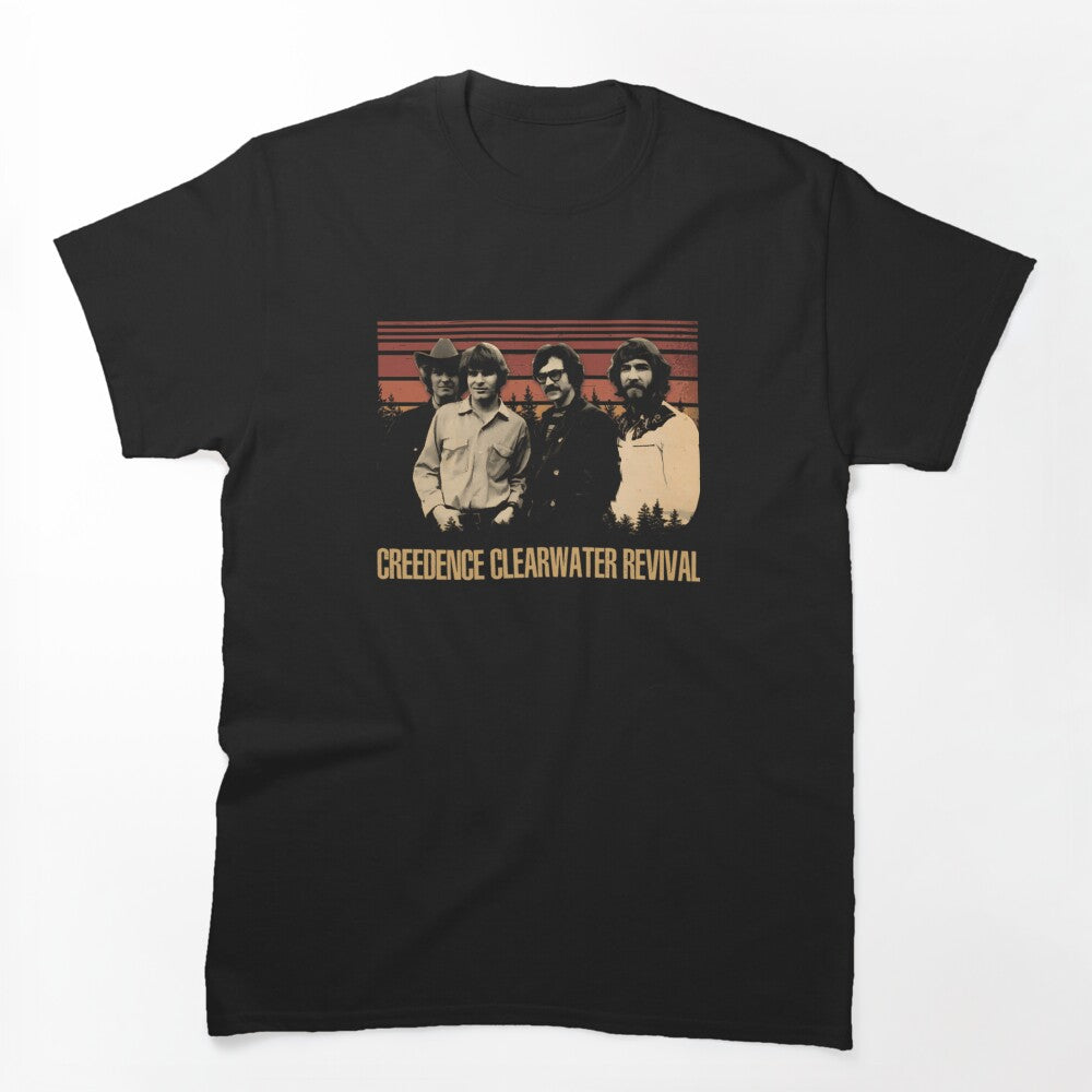 Creedence Clearwater Revival Sunset Portrait Design Shirt
