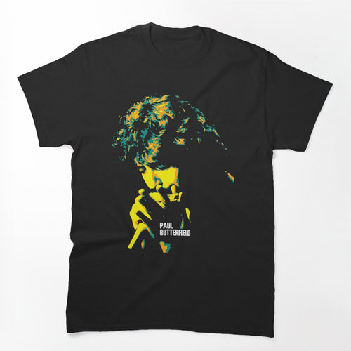 Paul Butterfield American Blues Harmonica Player Singer And Band Shirt