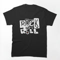 Black & White Rock Guitar Rock & Roll Design Shirt