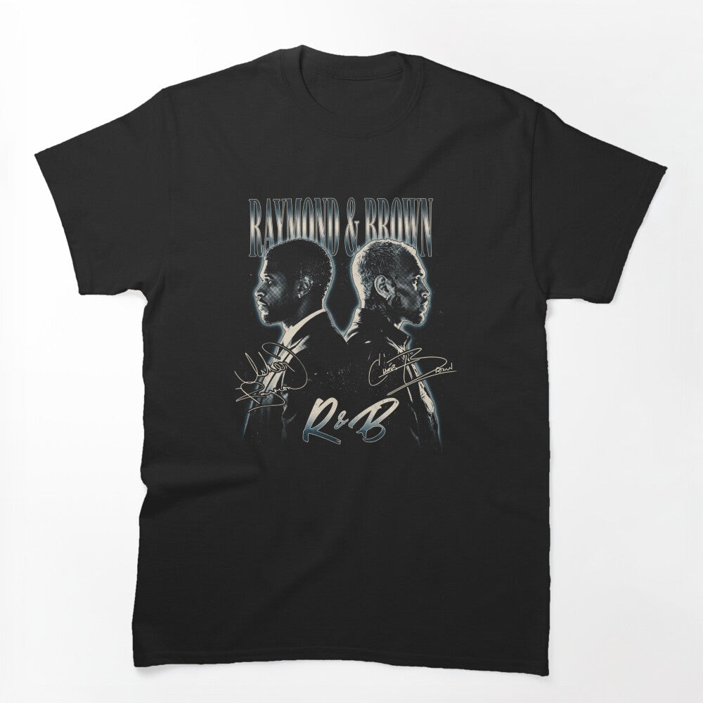 Chris Brown Usher Raymond Brown R&B Portrait Design Shirt