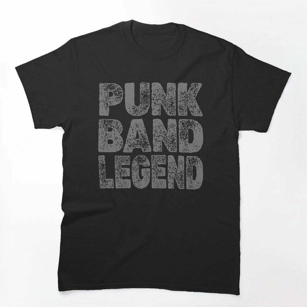 PUNK BAND LEGEND - Bold Grunge Typography Shirt