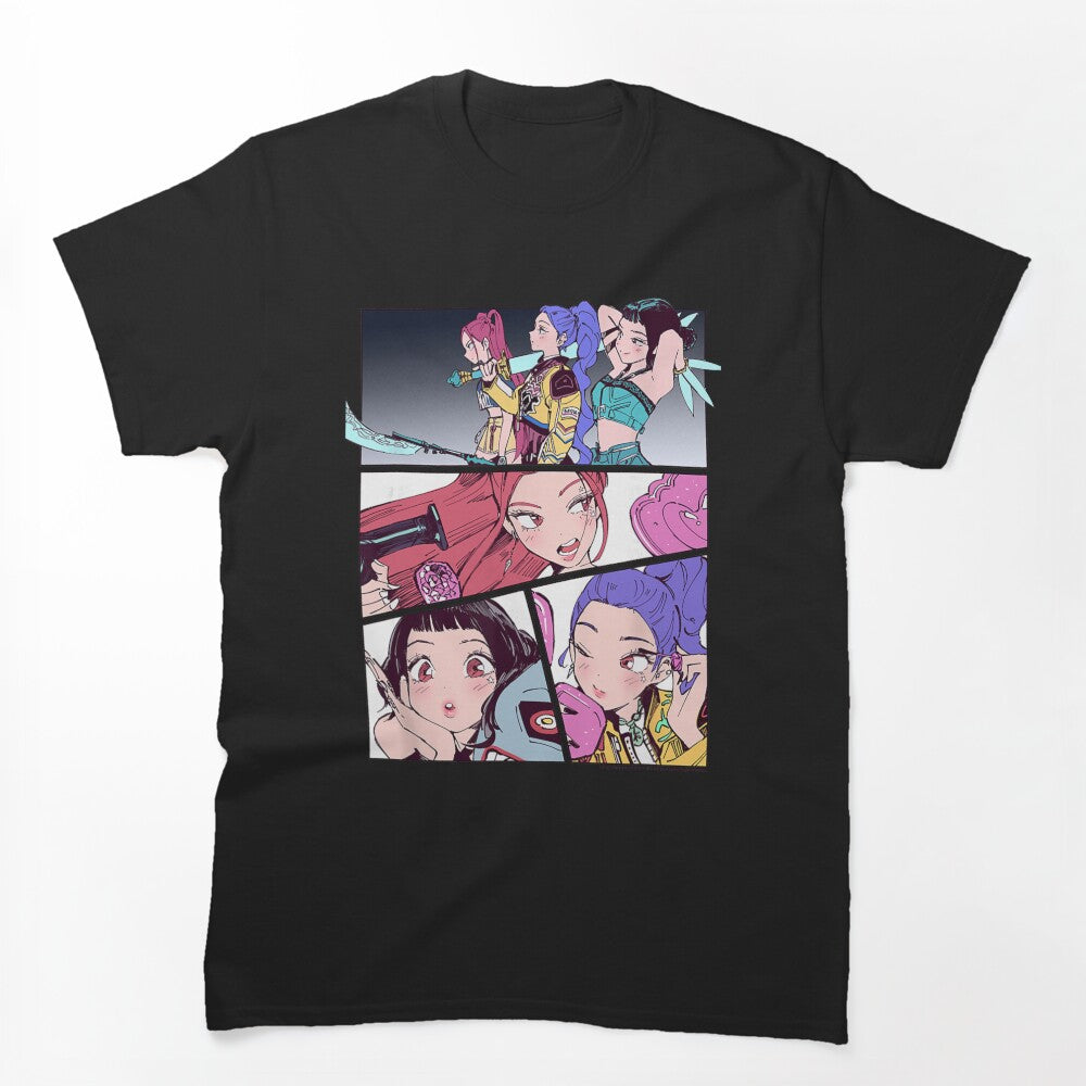 Kpop Demon Hunters Huntrix Manhwa Panels Shirt