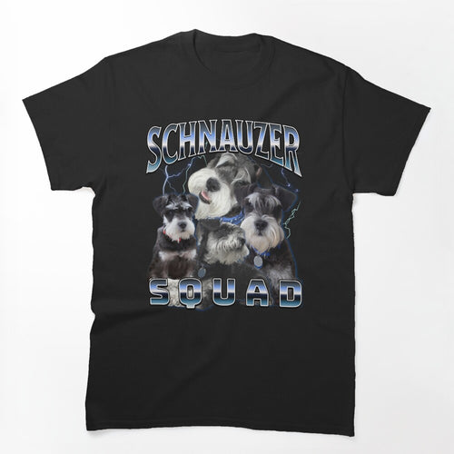 Schnauzer Squad - Bootleg Rap Style Shirt