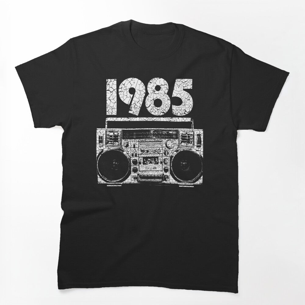 1985 Boombox Distressed Graphic Shirt