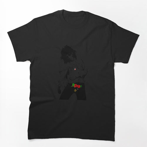 Keith Richards Roses Sketch Rolling Stones Fan Art Shirt