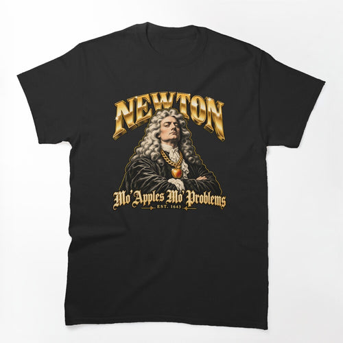 Isaac Newton Mo Apples Mo Problems 90s Rap Bootleg Shirt