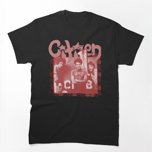Indie Rock Punk Band Vintage Red Floral Frame Shirt