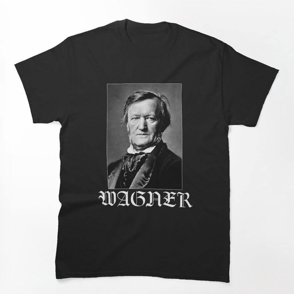 Richard Wagner Black Metal Style Logo Shirt