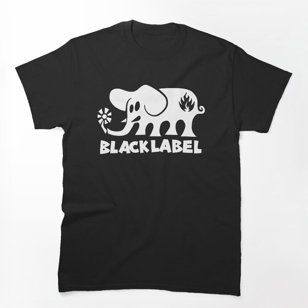 Mens My Favorite Copy Of Black Label Elephant Skateboards Gifts Music Shirt