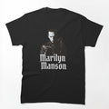Marilyn Manson Inspired Creeping Shadow Portrait Shirt