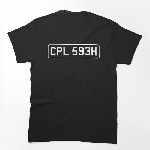 CPL 593H License Plate Shirt