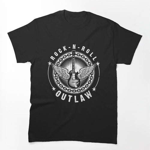 Rock N Roll Music T-ShirtRock - N - Roll Outlaw Shirt