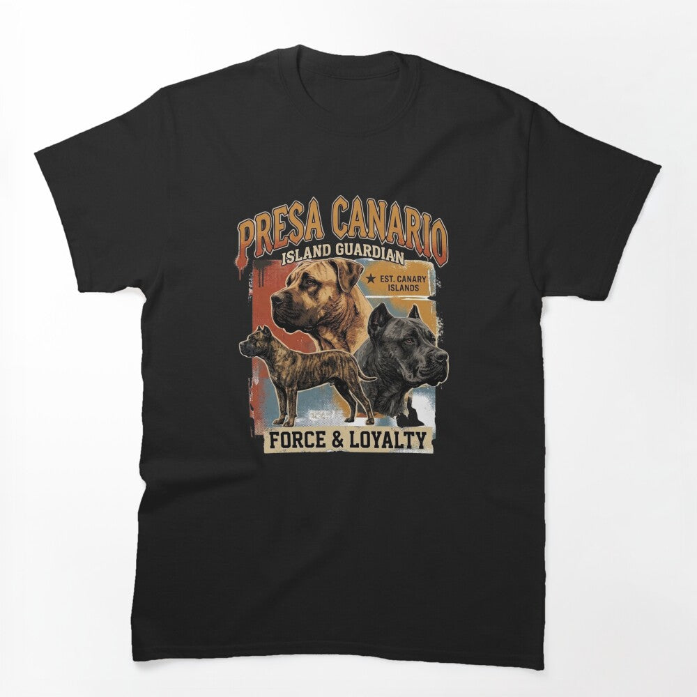 Presa Canario Vintage 90s Bootleg Force & Loyalty Dog Graphic Shirt
