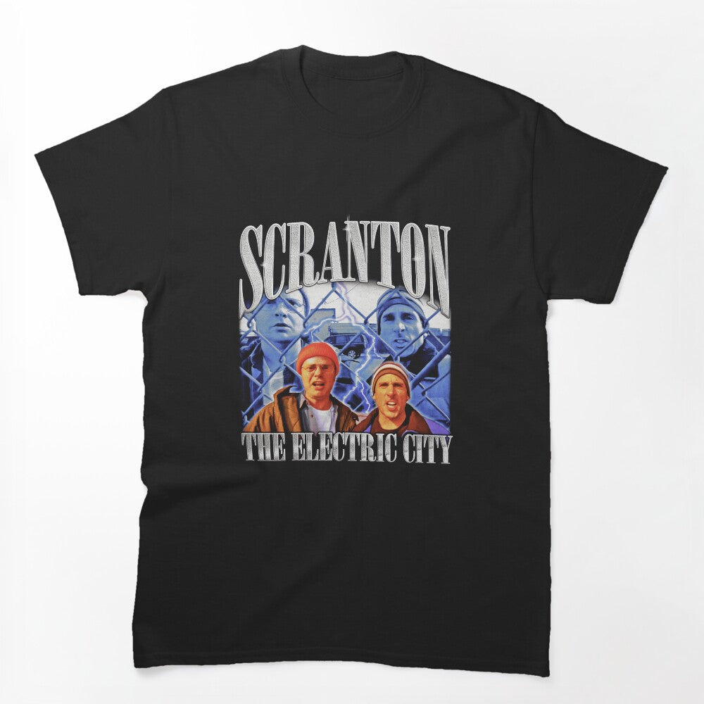 Michael Scott & Dwight Schrute Scranton The Electric City Rap Shirt