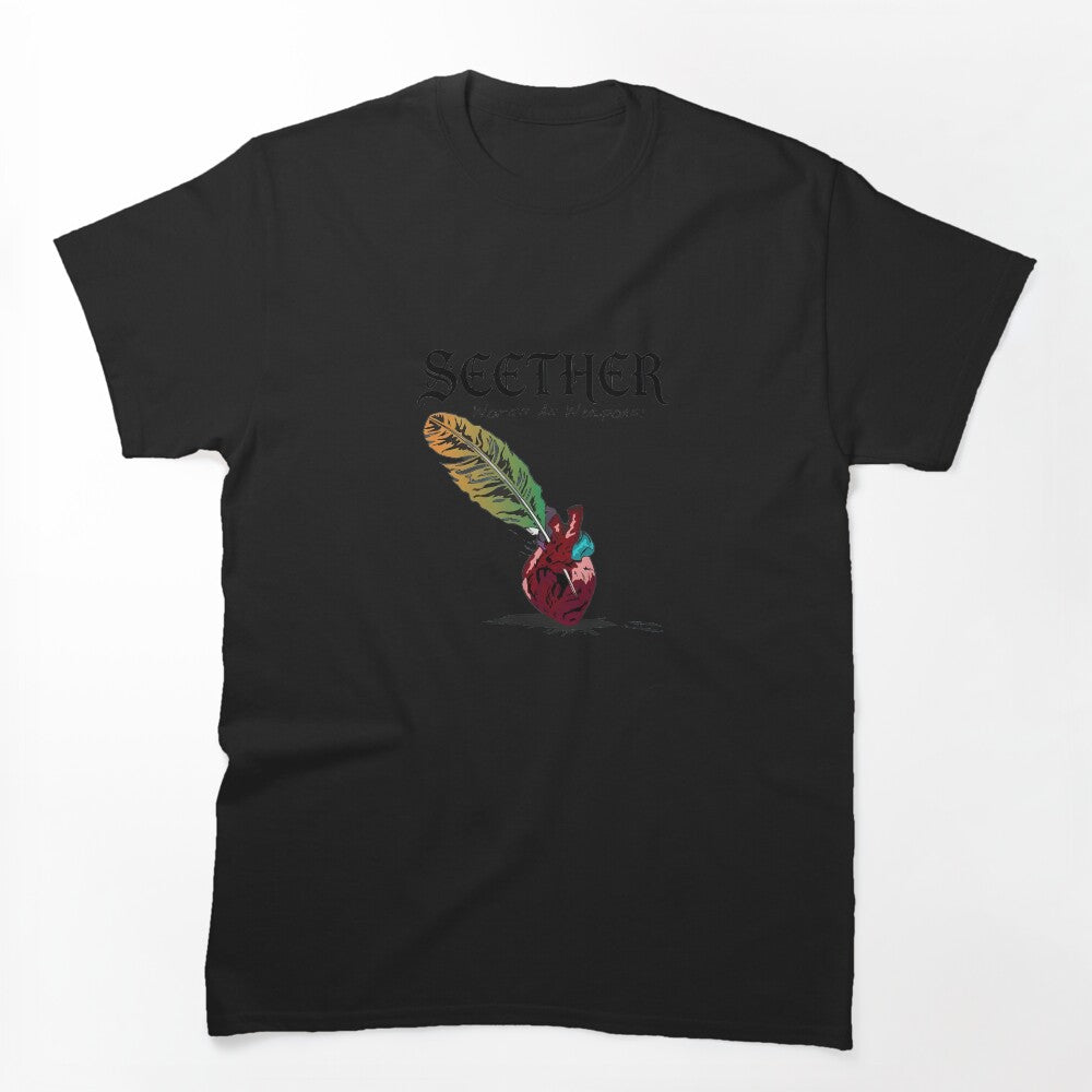 Heart Quill Weapon Quote Music Graphic Shirt
