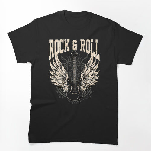 Rock And Roll Lover Cool Electric Guitar Concert Band Shirt