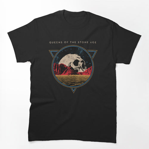 QOTSA Triangle Skull Desert Landscape Shirt