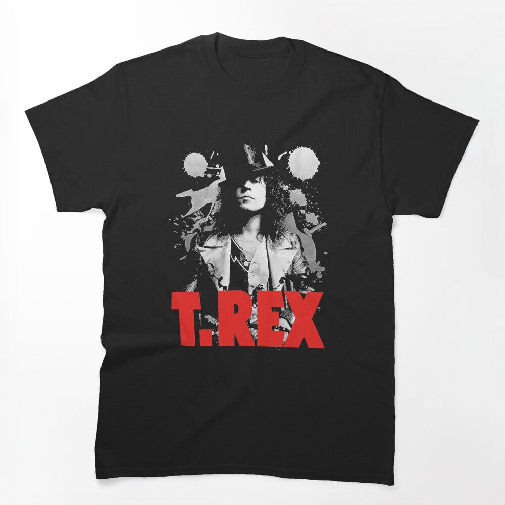 T Rex Glam Rock Guitar Portrait Shirt