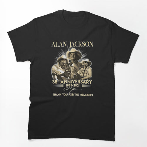 38th Anniversary Alan Art Jackson Limited Design For Men And Women Shirt