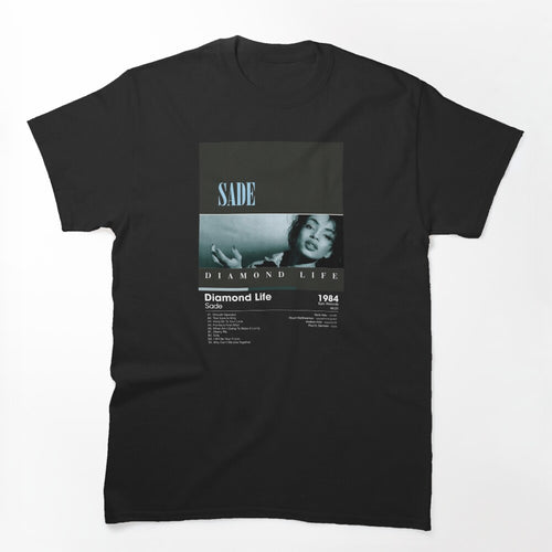 Sade - Diamond Life Album Card Dark Shirt