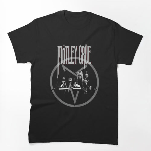 Mötley Crüe Prayer Pentagram Vintage Design Shirt