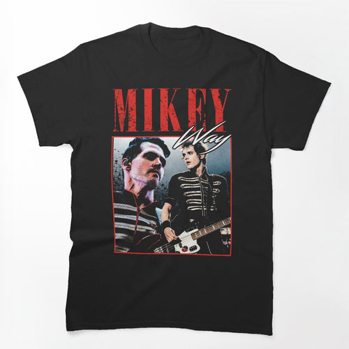 Mikey Way Mcr Vintage Retro Design Shirt