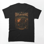 OUTLAW REFUGE Vintage Western Biker Highway Of The Lost RetroCrypt Shirt