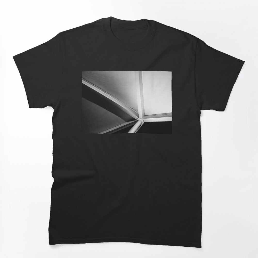 Geometric Metal Corner In Black And White Architecture Abstract Shirt