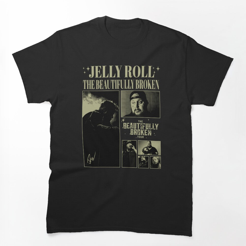 Jelly Roll Whitsitt Chapel Beautifully Broken Tour Shirt