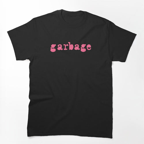 Garbage Debut Pink Logo Retro Rock Band Shirt