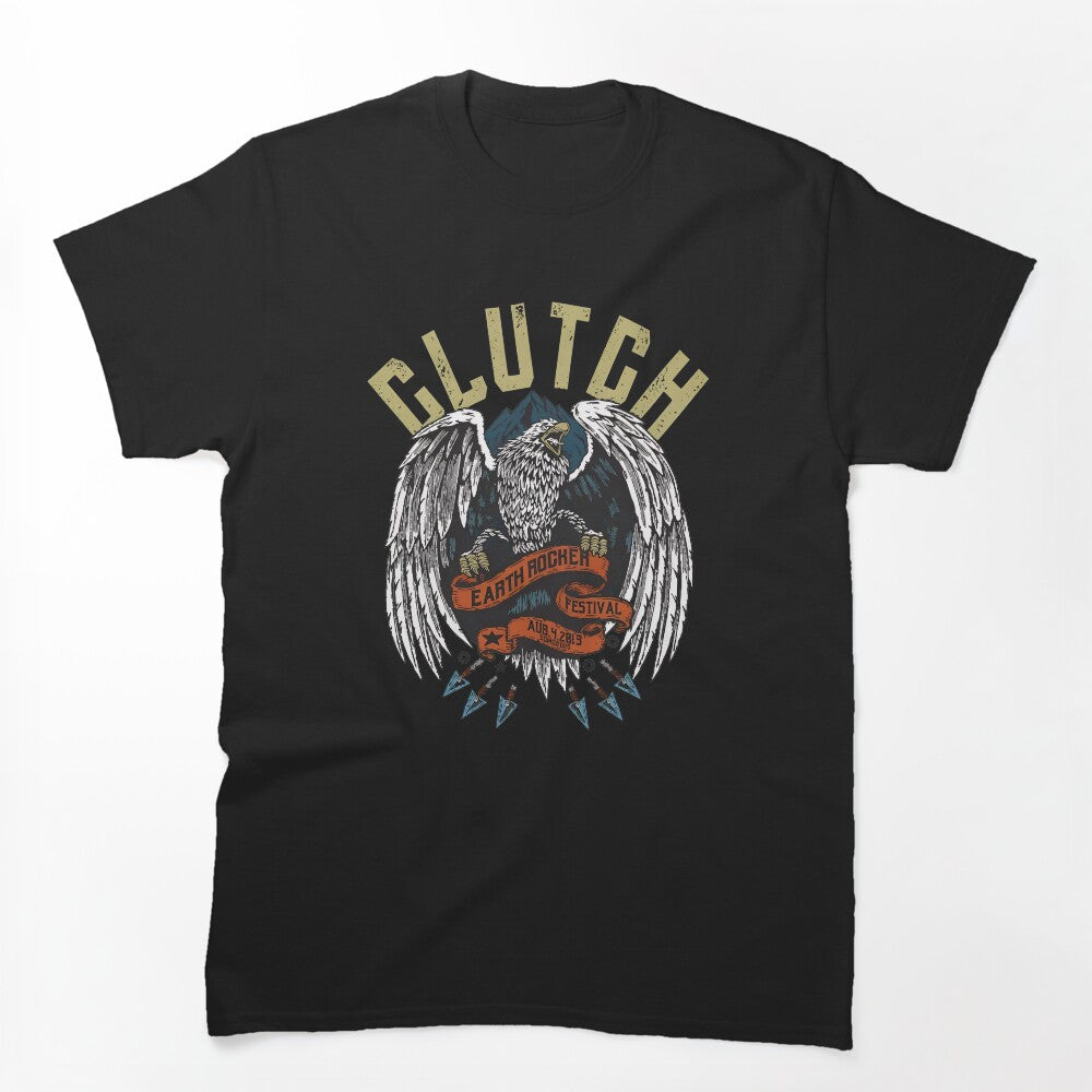 Clutch Earth Rocker Festival Eagle Shirt