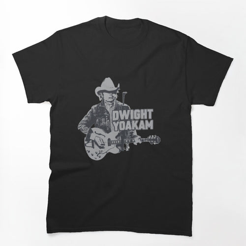 Dwight Yoakam Vintage Country Guitar Portrait Design Shirt