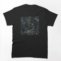 Grunge Floral Dragon Pattern Shirt