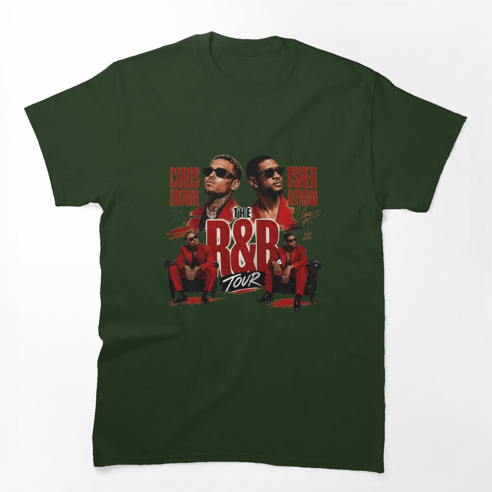 Chris Brown Usher R&B Tour Shirt