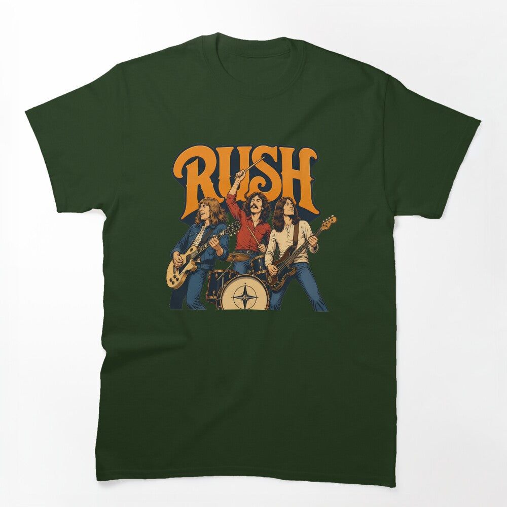 Rush Band Rock Iconic Trio Shirt