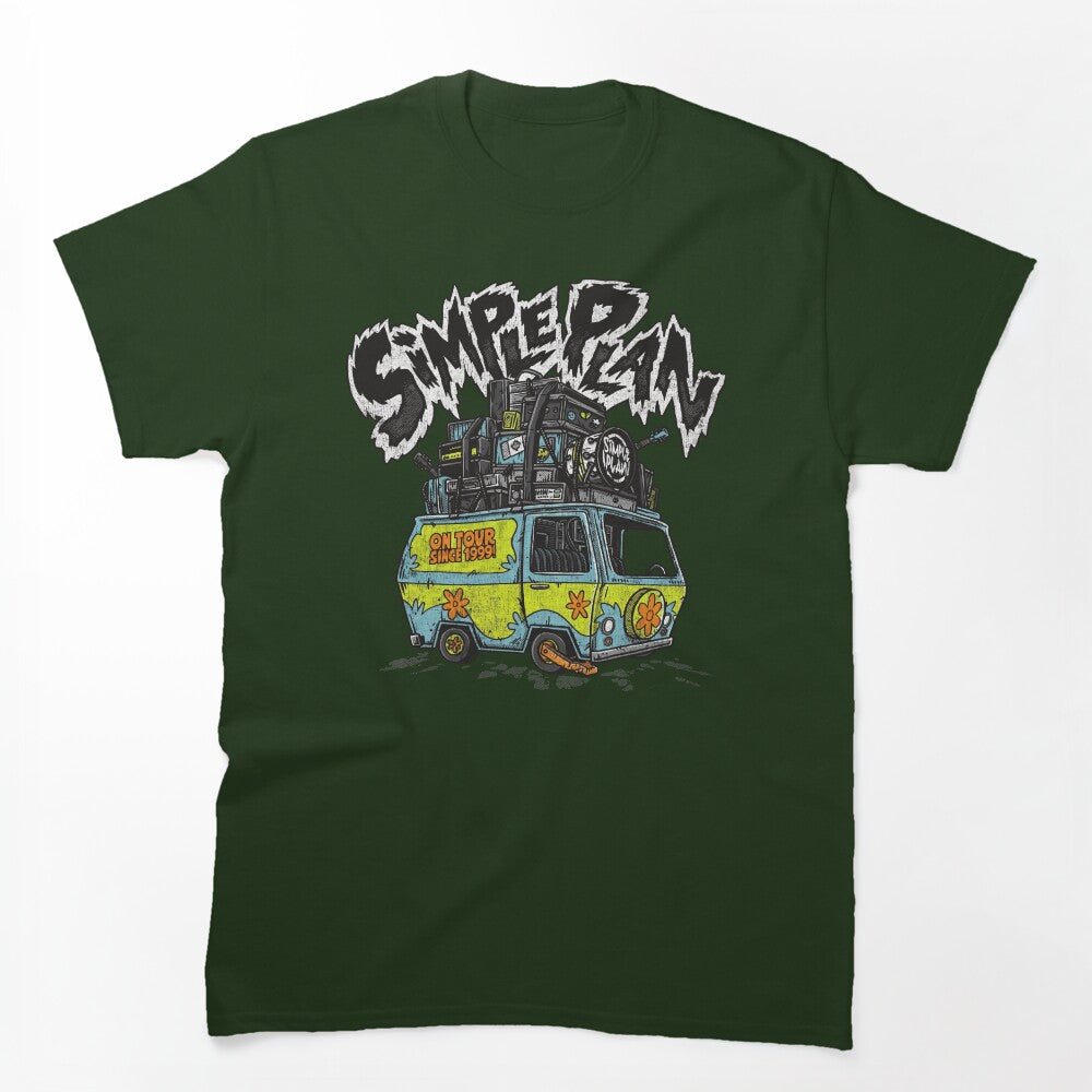 Vintage Simple Plan On Tour Shirt