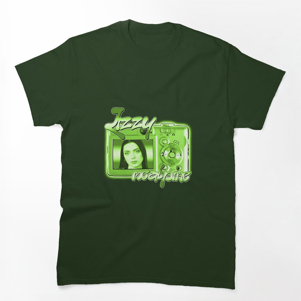 Green Camera With Bedroom Pop Singer Shirt