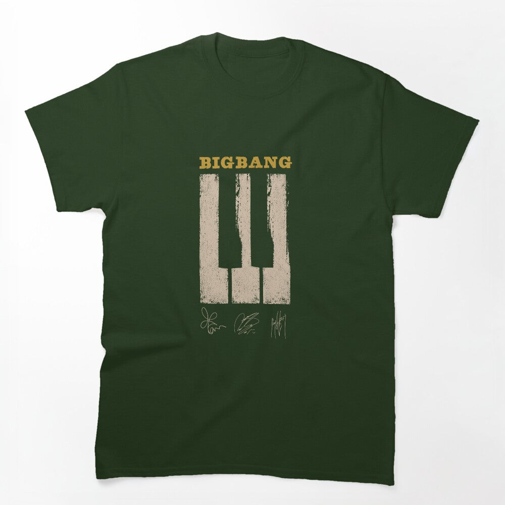 Bigbang 2026 Piano Key G-Dragon Taeyang And Daesung Signature Shirt