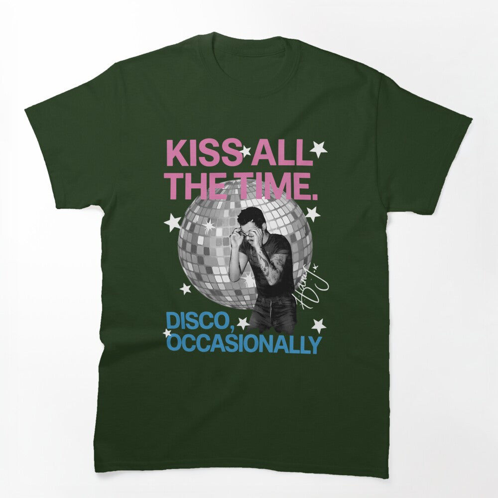 Harry Style Kiss All The Time Disco Occasionally Disco Ball Love On Shirt