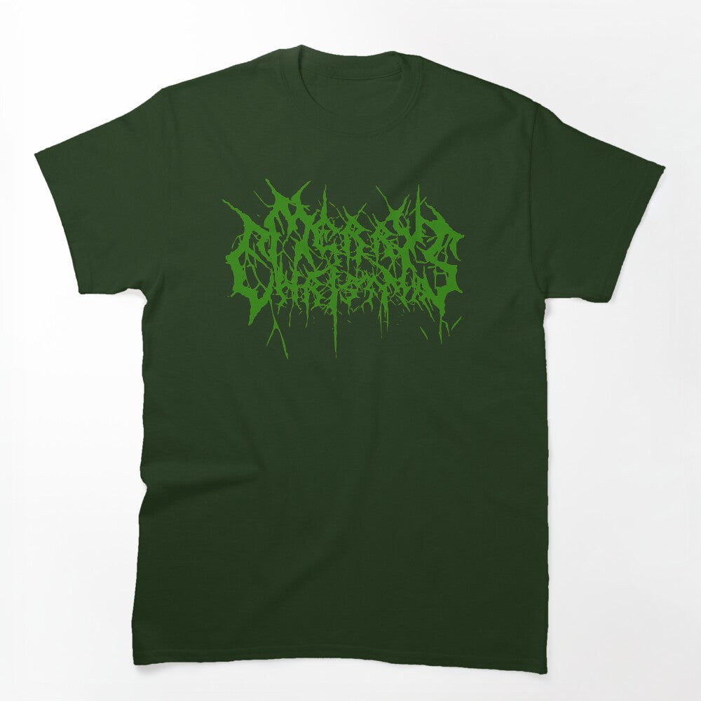 MERRY METAL CHRISTMAS Green Shirt