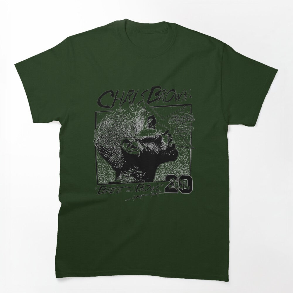 Breezy Bowl Cap Profile Chris Brown Portrait Design Shirt