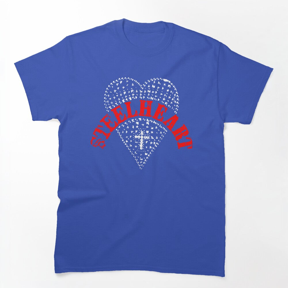 Love White Silhouette Style Glam Metal Band Shirt