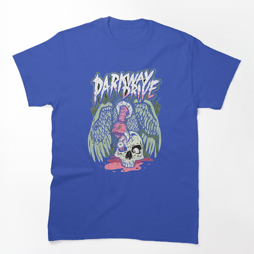 Vulture Perched On Skull Dark Shirt