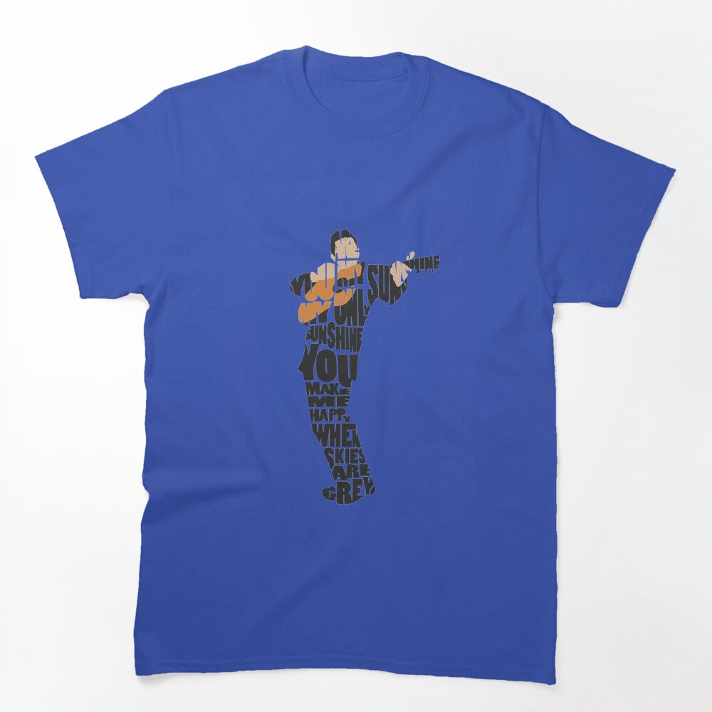 Johnny Cash Typography Art Shirt